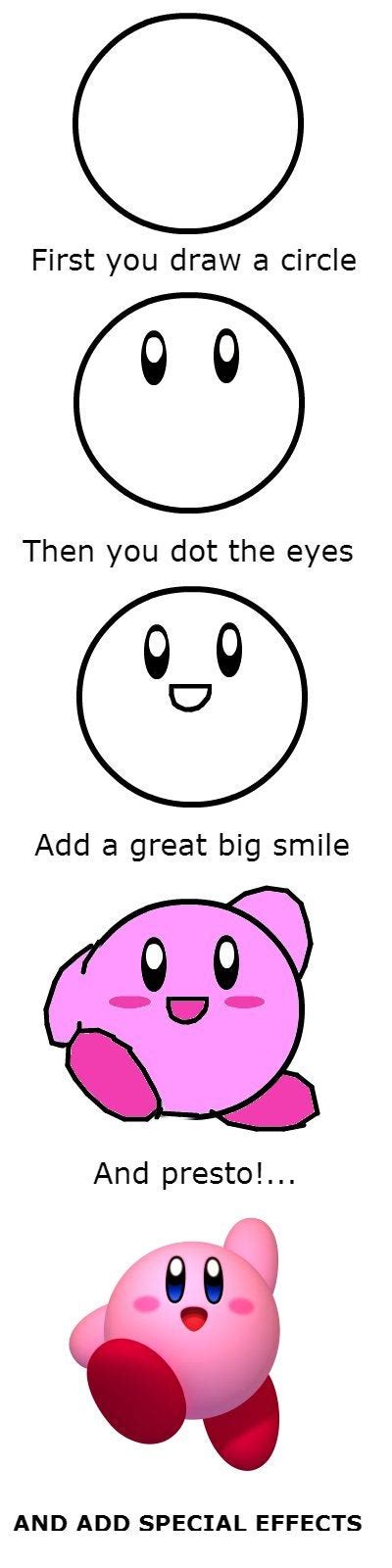 How To Draw A Modern Kirby Kirby