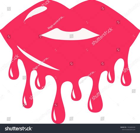 30 Dripping Lips Clipart Images Stock Photos And Vectors Shutterstock