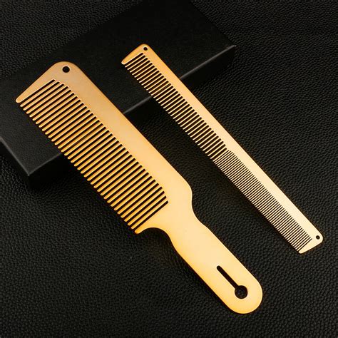 Professional Aluminum Hairdressing Comb Anti Static Metal Hair Comb