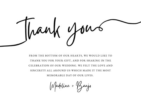 Thank You Note Cards Template