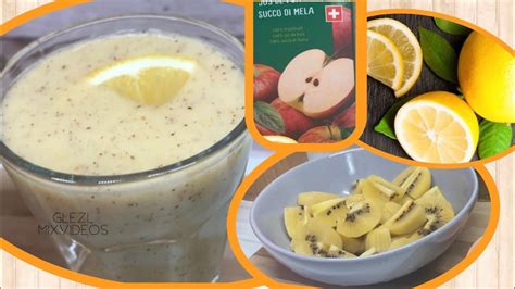 How To Make Kiwi Smoothie With Apple Juice Fresh Lemon Freshfruit