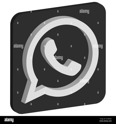 Whatsapp Logo 3d Schwarzweiß Stockfotos Und Bilder Alamy