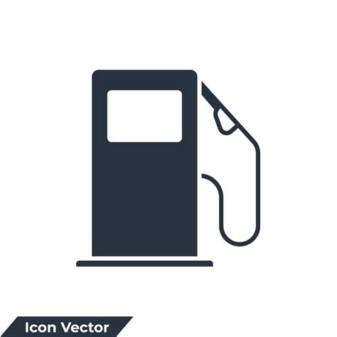 Gas Station Icon Logo Vector Illustration Fuel Pump Symbol Template