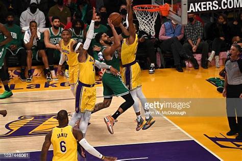 Boston Celtics Jayson Tatum In Action Vs Los Angeles Lakers At News