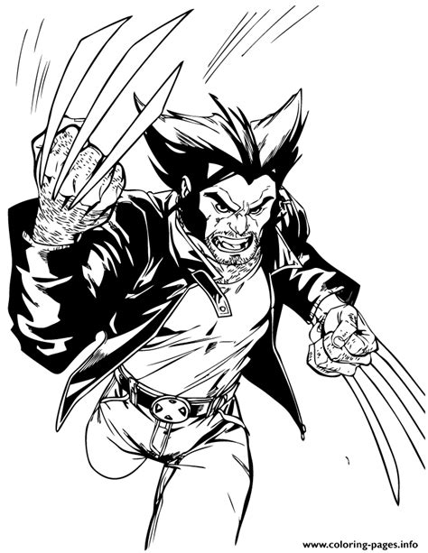Get hold of these coloring sheets that are full of pictures and involve your kid in painting them. X Men Wolverine Running Coloring Pages Printable