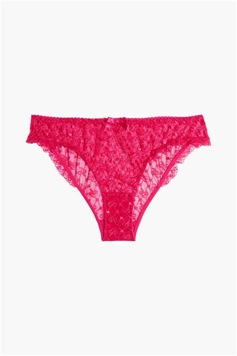 Agent Provocateur Dorotia Lace Trimmed Embroidered Stretch Mesh Low Rise Briefs Shopstyle Panties