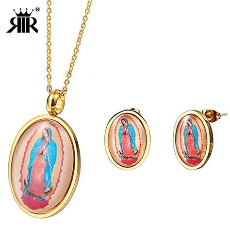Buy Rir New Arrived Virgin Mary Jewelry Sets Silver