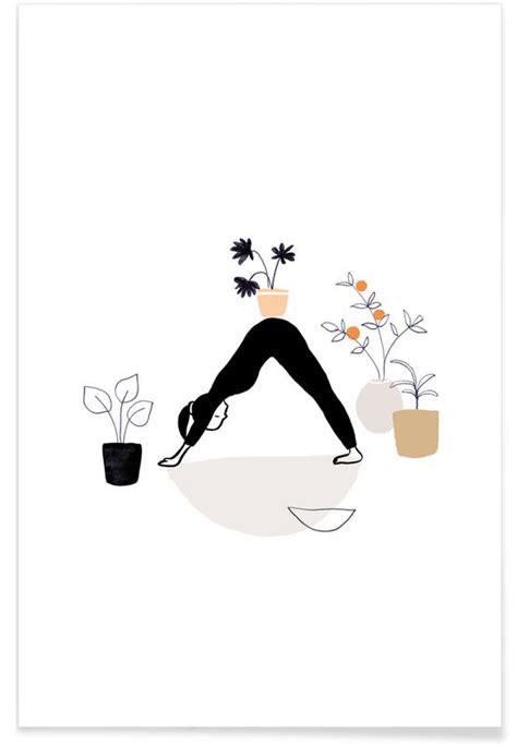 Yoga With Plants 01 Poster Juniqe