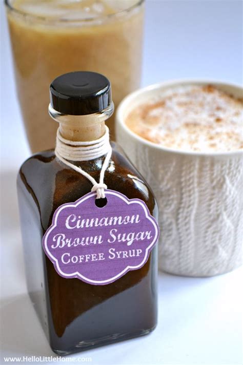 Cinnamon Brown Sugar Coffee Syrup Recipe Coffee Syrup Homemade