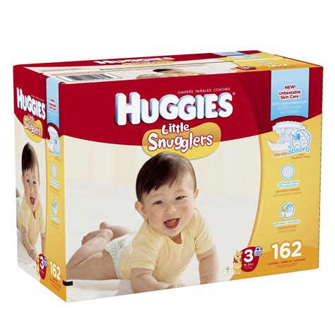 Huggies Little Snugglers Diapers Size 3 162 Count Free Shipping