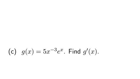 Solved C G X 5x 3ex ﻿find G X