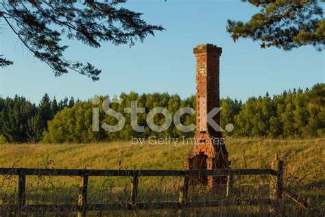 Brick Standing Chimney Stock Photo Royalty Free Freeimages