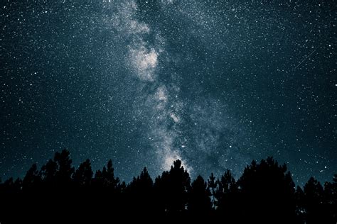 Starry Night Sky Milky Way Wallpaper