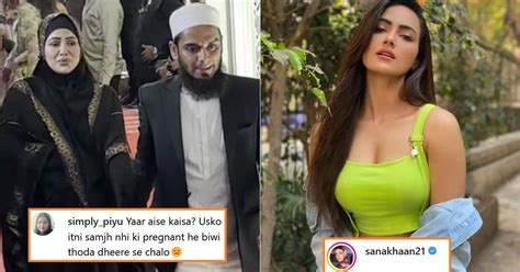 Sana Khan Speaks Up After Fans Slammed Her Husband For Dragging Her At