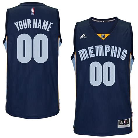 Memphis grizzlies gear & apparel, ja morant jerseys. Mens Memphis Grizzlies adidas Navy Custom Swingman Road ...