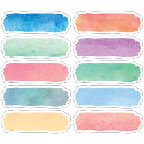 Stickervel Watercolor Pegatinas Imprimibles Etiquetas