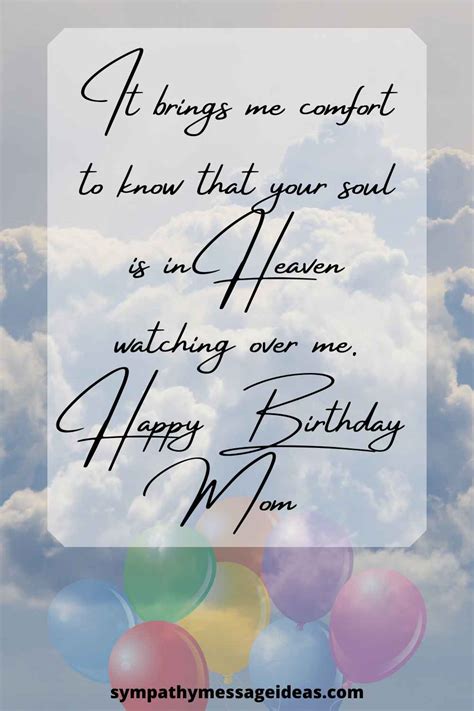 Happy Birthday In Heaven Mom Poem