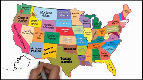 The 50 States And Capitals Song Silly School Songs Homeschool