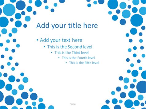 Blue Bubbles Powerpoint Template Presentationgo
