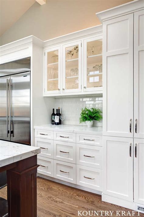 A stylish, yet exquisitely tall and narrow cabinet, which will be an adorable accent in almost any room. Tall White Kitchen Cabinets in Lafayette, California