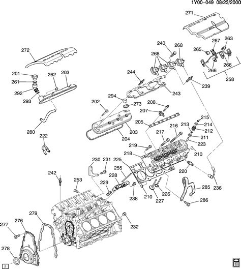 Corvette Engine Asm L V Part Cylinder Head And Related Parts