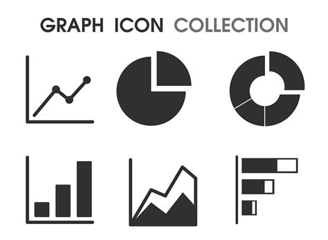 Graph Icons In Various Ways That Looks Simple And Modern 600444 Vector