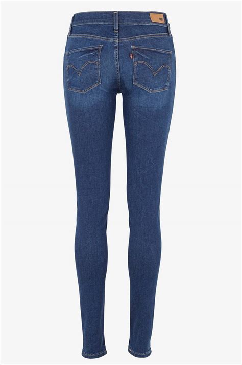 Levis Jeans 710 Super Skinny Fit Blå Dame Ellosdk