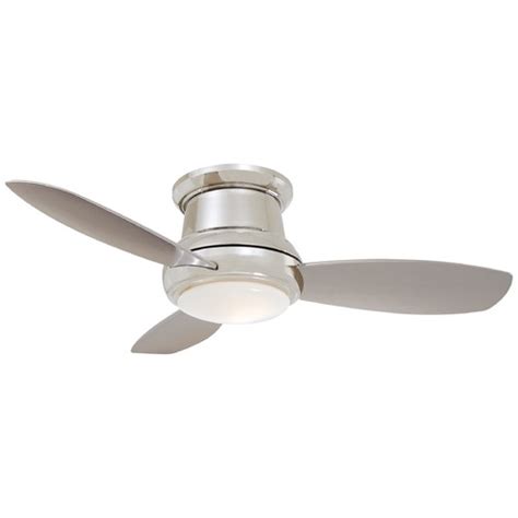 The mainstays 44 5 blade ceiling fan in white is the perfect addition to your space, serving up both adequate air flow and a classic, traditional aesthetic. 44-Inch Minka Aire Concept II Polished Nickel LED Ceiling ...
