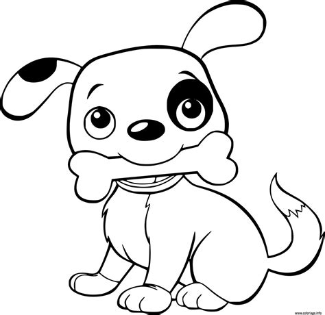 Coloriage Petit Chiot Chien