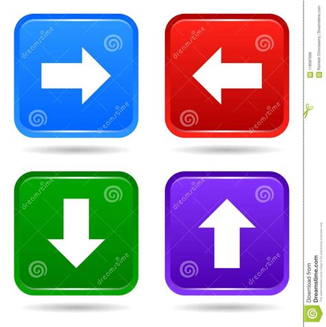 Up Down Next Previous Left And Right Arrows Are Made In Different