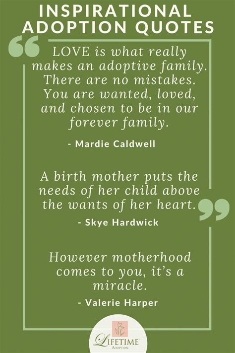 Inspirational Adoption Quotes Lifetime Adoption
