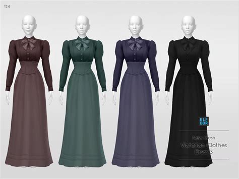 Victorian Clothes Set Dress 3 Elfdor