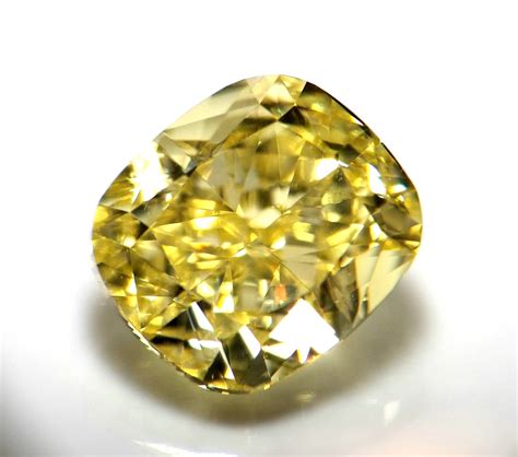 135ct Natural Loose Fancy Intense Yellow Color Diamond Gia Vvs1