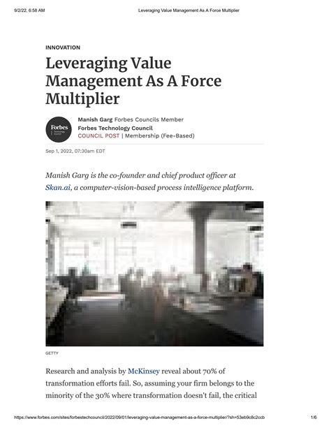 Value Management Is A Force Multiplier By Processintelligence Issuu