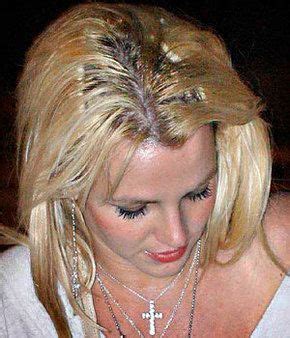 Britney Spears With A Very Bad Hair Extension Job And The Dark Roots