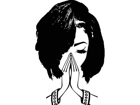 Praying African American Woman Svg 137 Svg File For Diy Machine