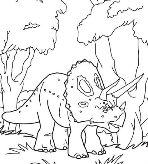 Dinosaur Coloring Pages Triceratops | Dibujos, Libro de dinosaurios