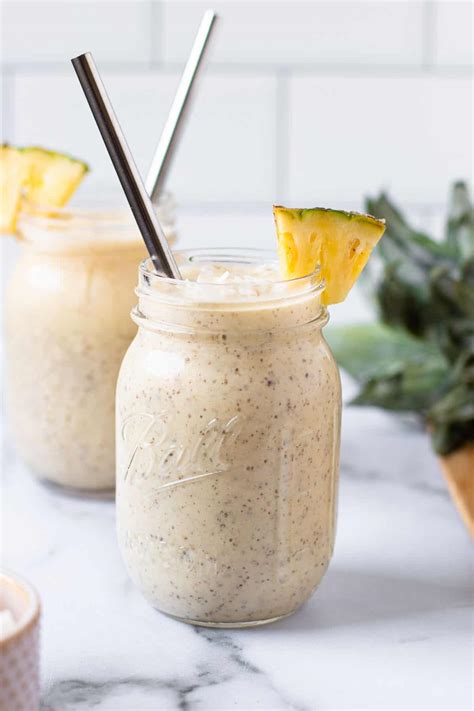 Pina Colada Smoothie Organic Food Love