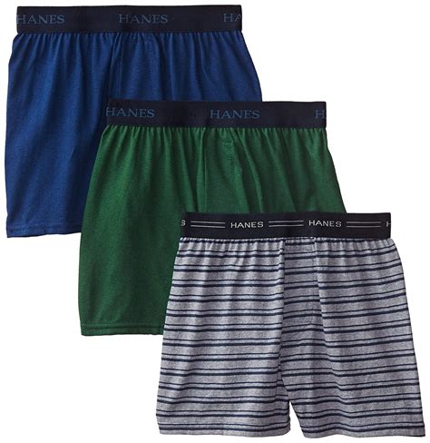 Hanes Boys 3 Pack Ultimate Comfort Flex Solid Knit Boxer Assorted
