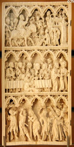 German Ivory Carving Of Passion Of Christ By Workshop Of Master Of