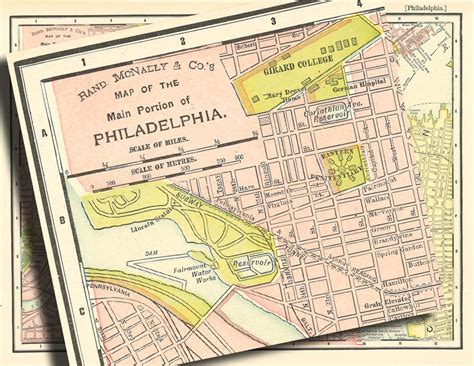 Printable Map of Philadelphia a 600 Dpi High Resolution File | Etsy
