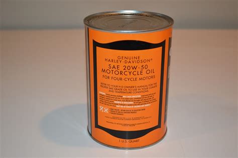 Vintage Metal Quart Harley Davidson Genuine Oil Can Full Ltd Edition