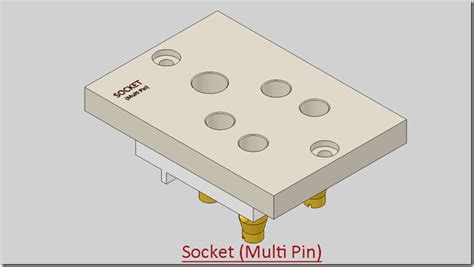 3d Solid Modelling Videos Socket Multi Pin Solidworks