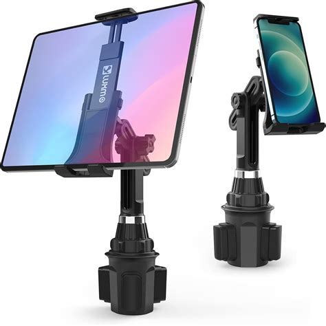Luxmo Cup Holder Tablet Mount Phone Holder 2 In 1 For Car