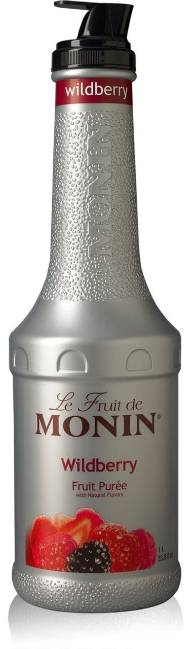 Monin Fruit Puree 1l Plastic Bottle Wildberry