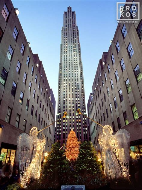 Rockefeller Center Christmas Angels Ii Fine Art Photo By Andrew Prokos