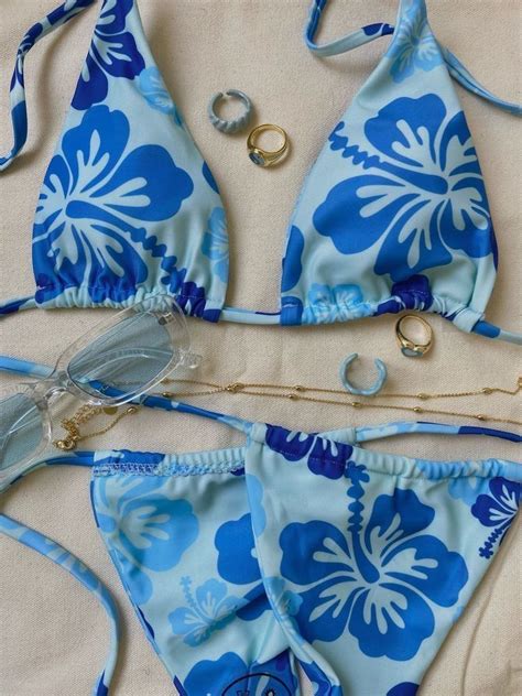 Cute Swimsuits Cute Bikinis Beach Girl Bikini Azul Blue Bikini Cute Bathing Suits Summer
