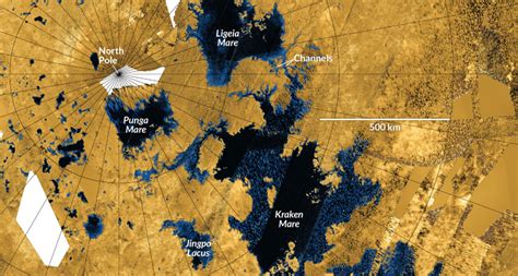 Most Complete Map Of Titan Reveals Connected Seas And Cookie Cutter