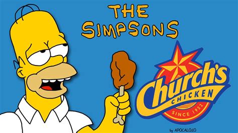 The Simpsons Churchs Chicken Commercials 1996 Youtube